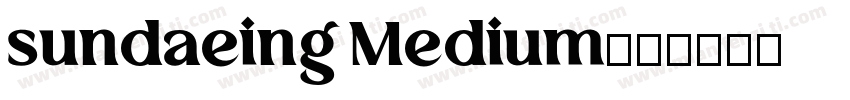 sundaeing Medium字体转换